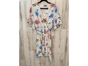 BluHeaven Women’s Large Floral Polka Dot Dress